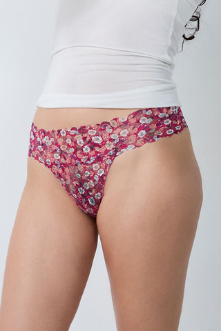 Perizoma Sweet print W25 - Rosso mattone