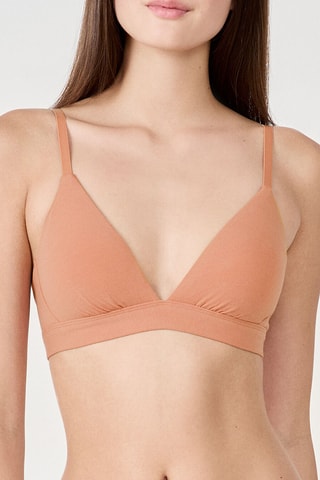 Reggiseno in cotone bio Coton 360 - Rosa cipria - N° 8 Triangolo