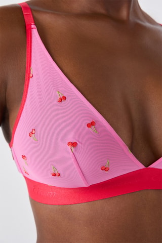 Reggiseno Lemonade Embroidery - Rosa