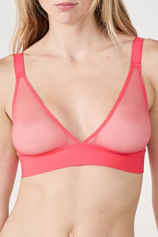 Reggiseno Pure Mesh - Corallo