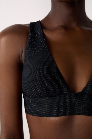 Reggiseno bikini Premiere - Argentato e nero