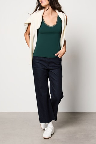 Canotta Warm Me Up Lace - Verde abete