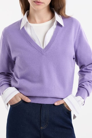 Maglia in lana Pierre - Viola