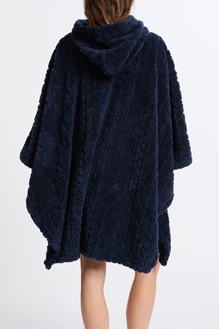 Poncho con cappuccio Mund - Navy