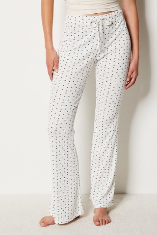 Pantaloni a vita alta Wildy - Bianco