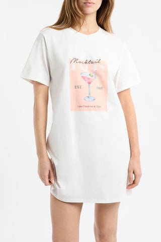Camicia da notte Party - Bianco