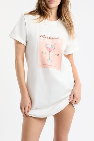 Camicia da notte Party - Bianco