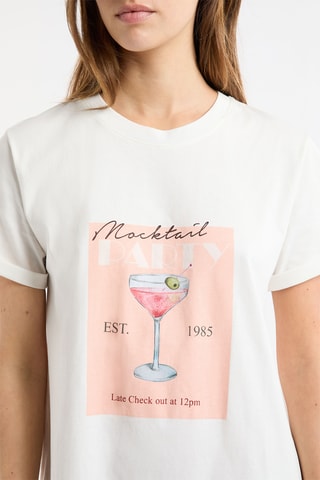 Camicia da notte Party - Bianco