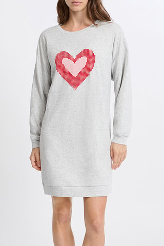Camicia da notte Paisha - Grigio melange