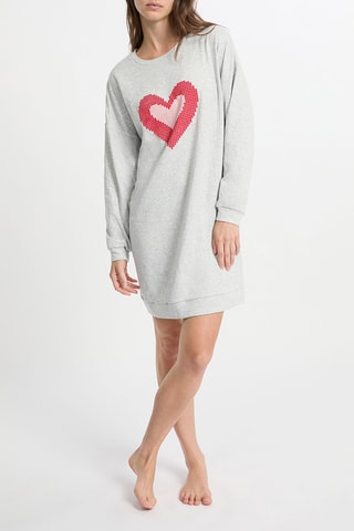 Camicia da notte Paisha - Grigio melange