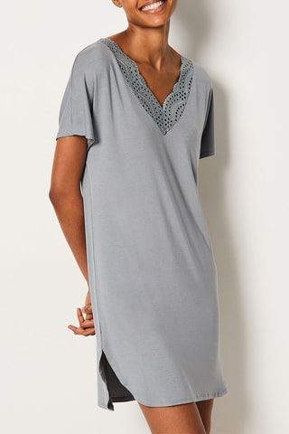 Camicia da notte Josephine - Grigio