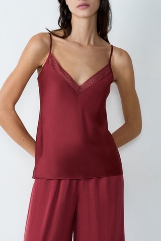 Top pigiama Cabo blue - Bordeaux