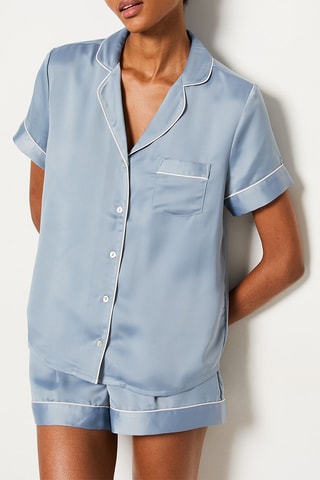 Camicia pigiama Gia - Celeste