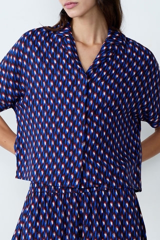 Chemisier de pyjama Beryl - Bleu cobalt