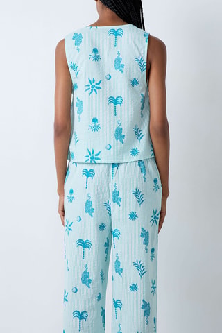 Chemisier de pyjama Emmy - Ecru