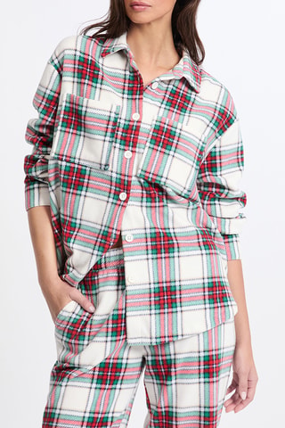 Chemisier de pyjama Mirella - Rouge