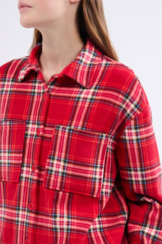Chemisier de pyjama Monica - Rouge