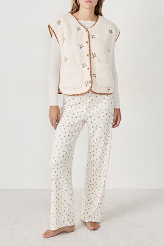 Gilet pigiama Bridgy - Ecrù