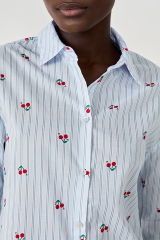 Camicia pigiama Raya - Celeste