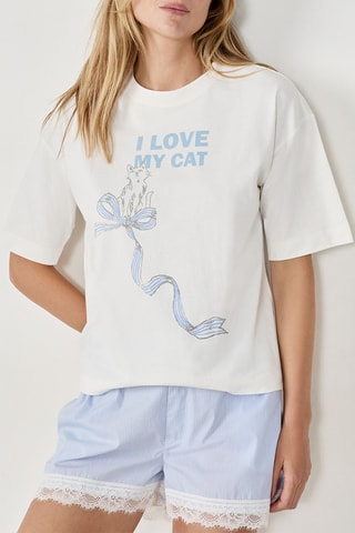 T-shirt pigiama Lukas - Bianco