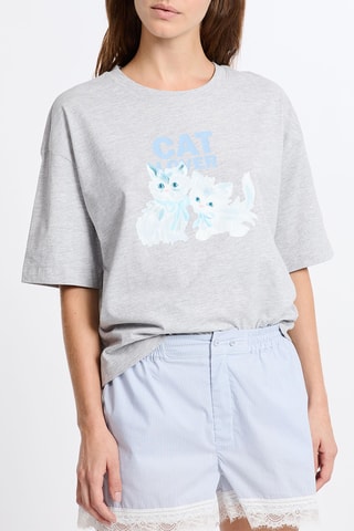 T-shirt pigiama Lukas - Grigio melange