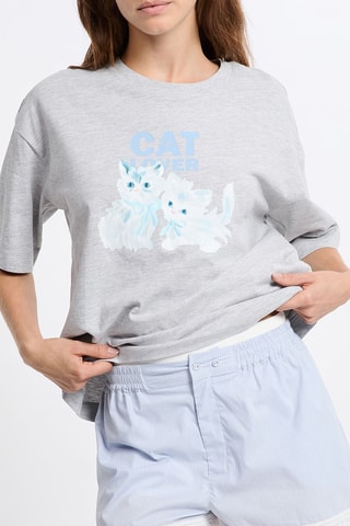T-shirt pigiama Lukas - Grigio melange