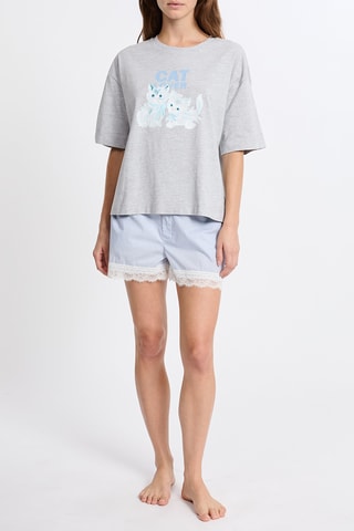 T-shirt pigiama Lukas - Grigio melange