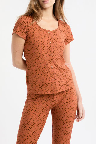 Top pigiama Manar - Marrone chiaro
