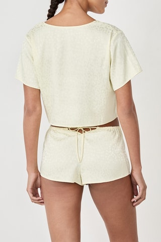 Crop top pigiama Novia - Avorio