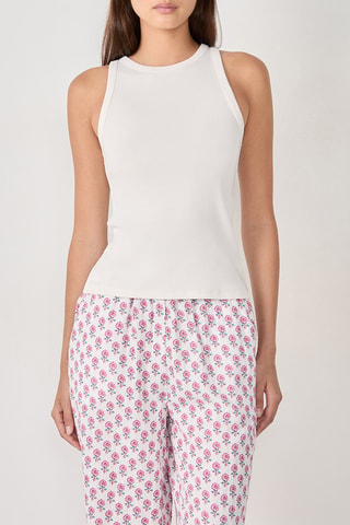 Canotta pigiama Shellyn - Bianco
