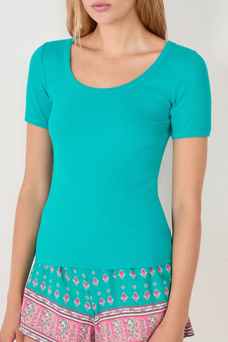 T-shirt pigiama Bina - Verde acqua