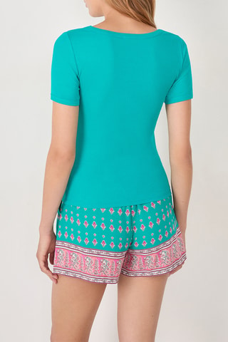 T-shirt pigiama Bina - Verde acqua