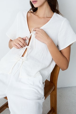 Camicia pigiama Erin - Bianco