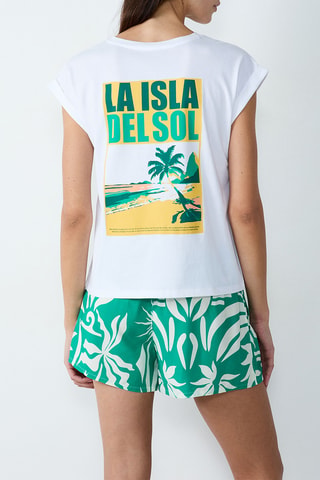 T-shirt pigiama Franca - Bianco