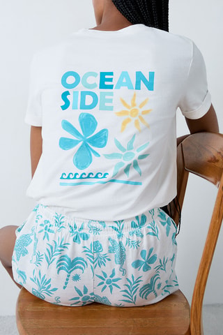 T-shirt pigiama Ellen - Bianco