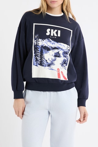 Felpa pigiama Wallys - Navy