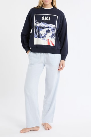 Felpa pigiama Wallys - Navy