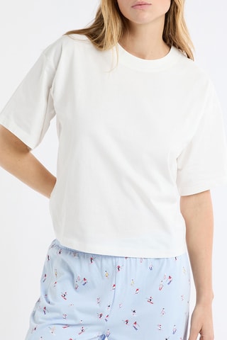 T-shirt pigiama Wayne - Ecrù