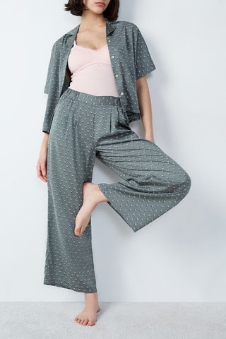 Pantaloni pigiama Rhett - Verde acqua