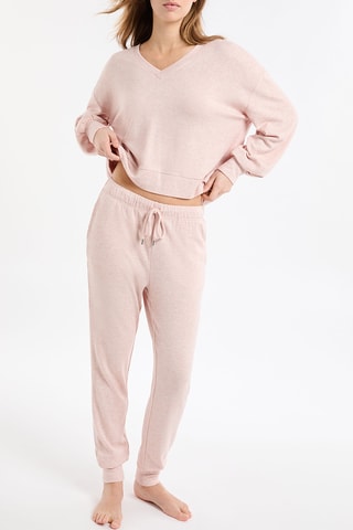 Pantaloni sportivi pigiama Javier - Rosa cipria