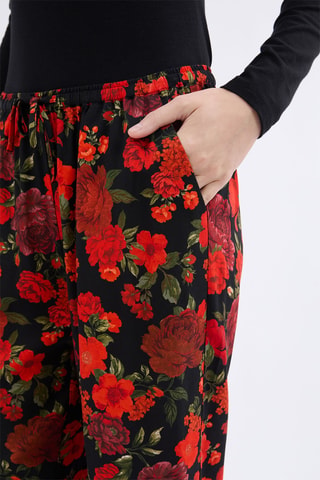 Pantaloni pigiama Faustina - Rosso e nero