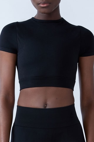 Crop top Eta - Nero