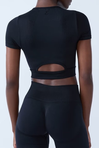 Crop top Eta - Nero