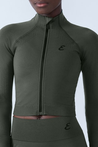 Crop top Iota - Verde oliva