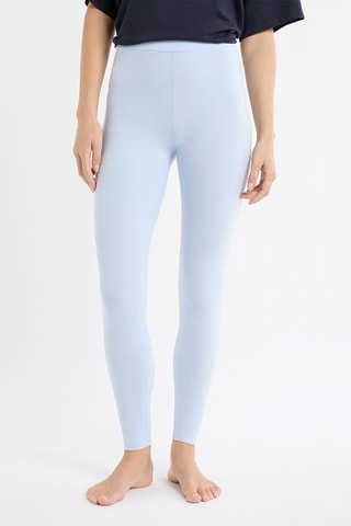 Leggings a vita alta Livia - Celeste