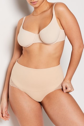 Culotte taille haute Power Lace - Beige