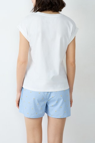 T-shirt pigiama Smiley Valeri - Bianco