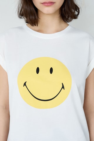 T-shirt pigiama Smiley Valeri - Bianco