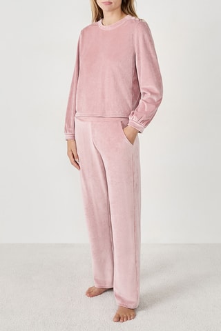 Felpa in velluto Bradley - Rosa cipria