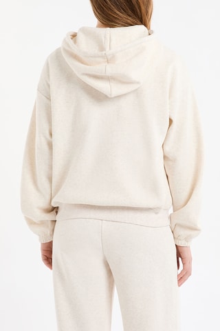 Felpa con cappuccio Jovani - Beige melange